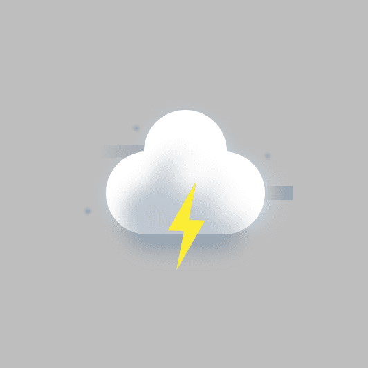 Illustration of a storm cloud made with only CSS