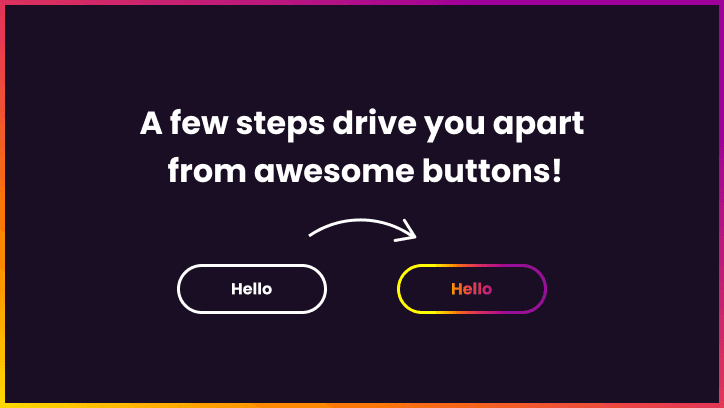 CSS button with gradient border 