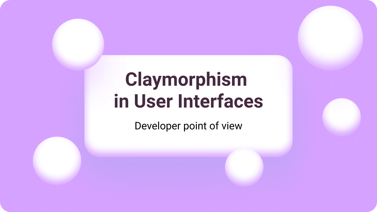 Claymorphism created with CSS