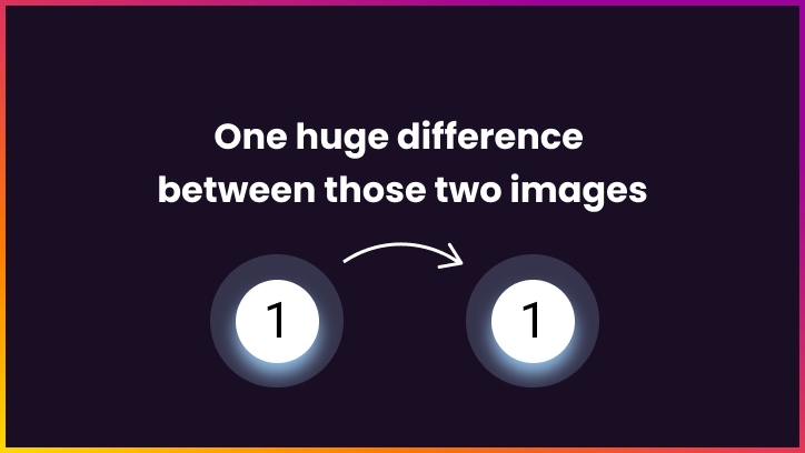 One huge difference between those two images. Replacing image with CSS saves at least 4x more data.